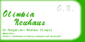 olimpia neuhaus business card